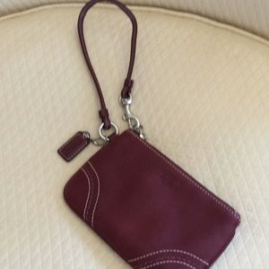 New Red Coach Wristlet